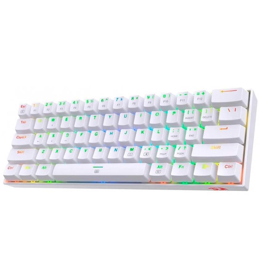 Teclado Mecanico Redragon Dragonborn Rgb Blanco Switch Brown